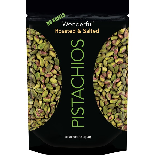 Wonderful Shelled Pistachios, 24 oz