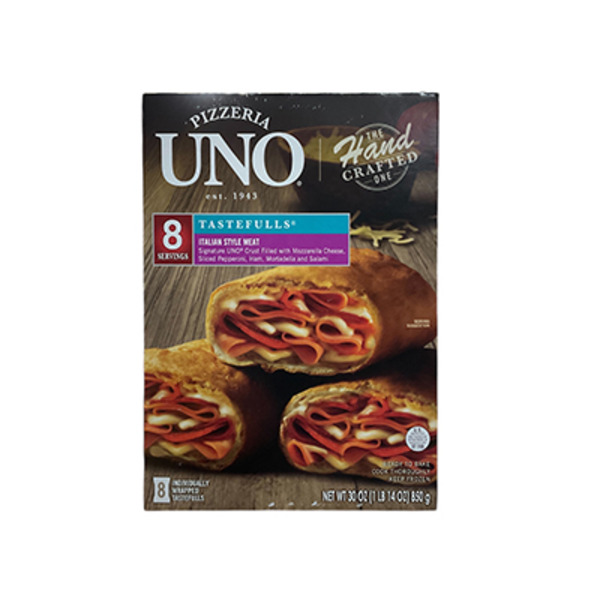 Pizzeria Uno Italian Style Meat Signature Uno Crust Filled With Mozzarella Cheese Sliced Pepperoni Ham Mortadella And Salami Tastefulls