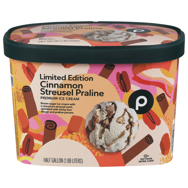 Publix Ice Cream, Cinnamon Streusel Praline, Premium Same-Day