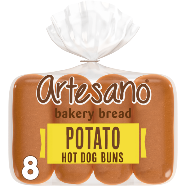 Artesano Potato Hot Dog Buns