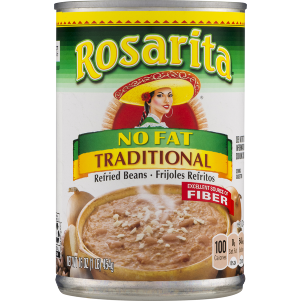 Rosarita No Fat Refried Beans, Traditional (16 oz) from Costco Instacart