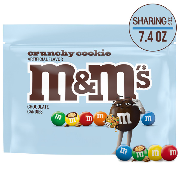 M&M's Crunchy Cookie Milk Chocolate Candy Sharing Size Resealable