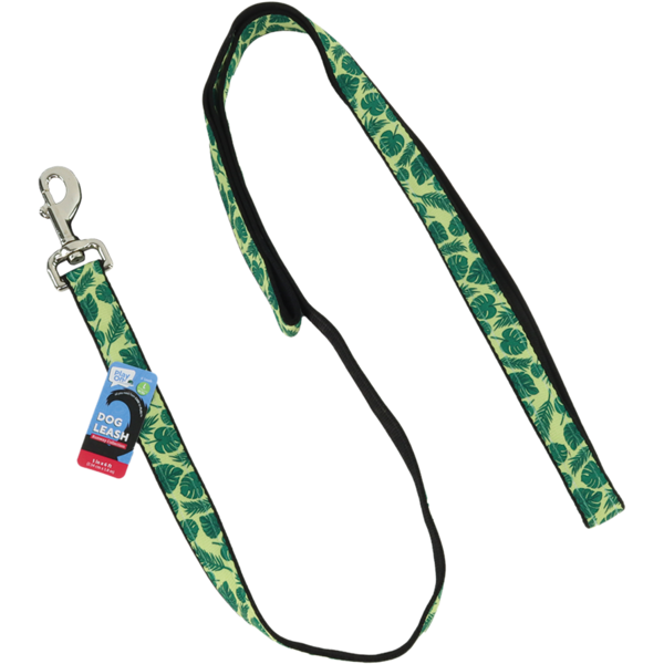 Play On Puffy Leaves Dog Leash, 1 in x 6 ft