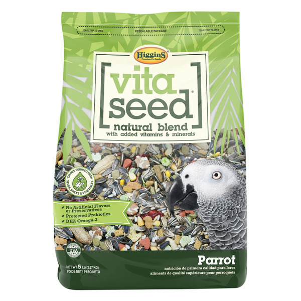 Higgins Vita Seed Natural Blend With Added Vitamins & Minerals Parrot Food