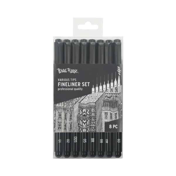 Brea Reese Various Point Types Fineliner Pen Set - Classic Colors