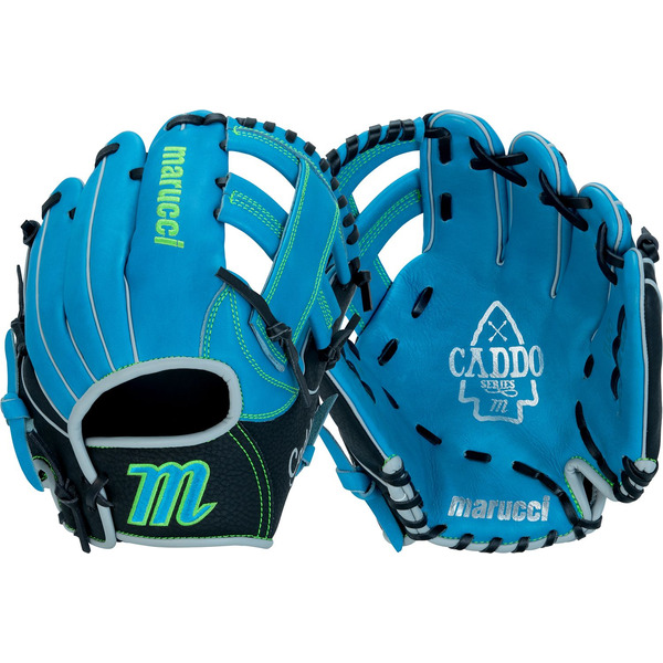 Marucci Youth S Type Caddo Series Baseball Glove, 11 Inch, Right Hand Throw - Blue/Black