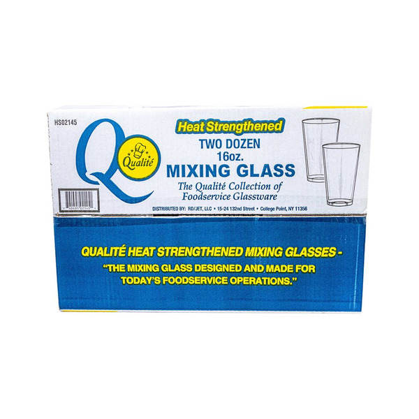 Qualite - Mixing Glass, Heat Strengthened, 16 oz - 2 dozen