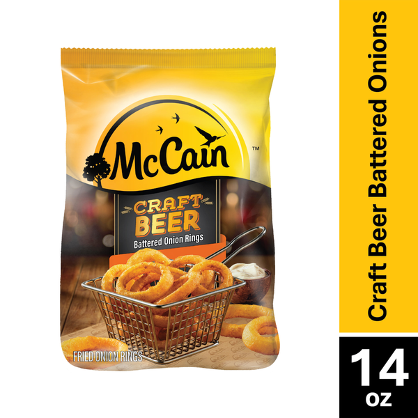 McCain Craft Beer Battered Onion Rings (Frozen Onion Rings) Same