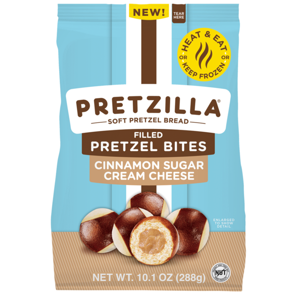 Pretzilla Cinnamon Sugar Filled Frozen Pretzel Bites Same-Day