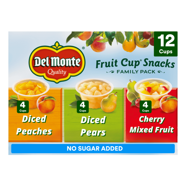 Del Monte Fruit Cup Snacks, Variety Pack