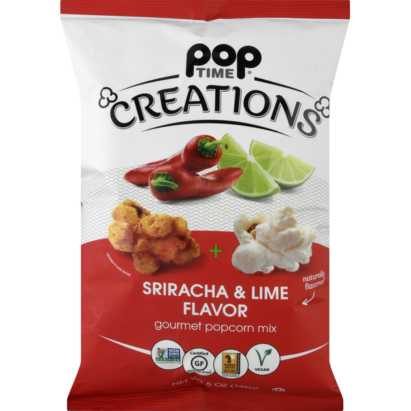 Poptime Popcorn Mix, Sriracha & Lime Flavor Same-Day Delivery
