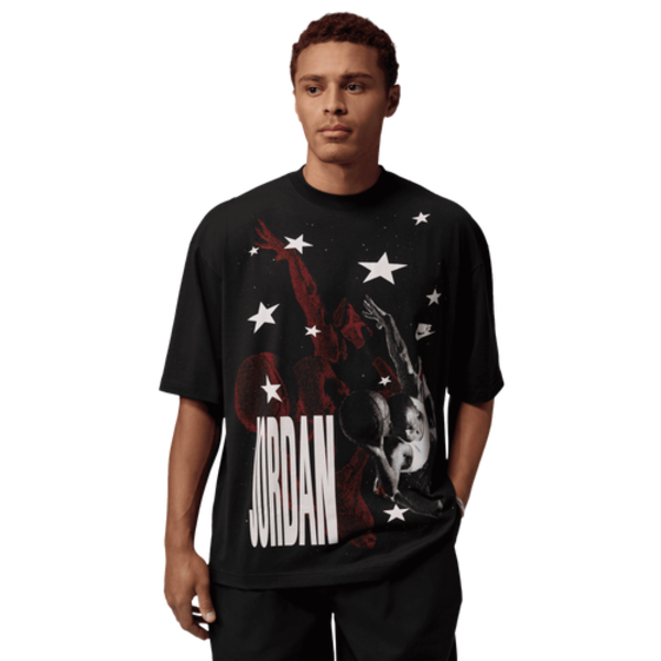 Jordan Men's 96 AJ4 Oversized Graphic T-Shirt, XL - Black