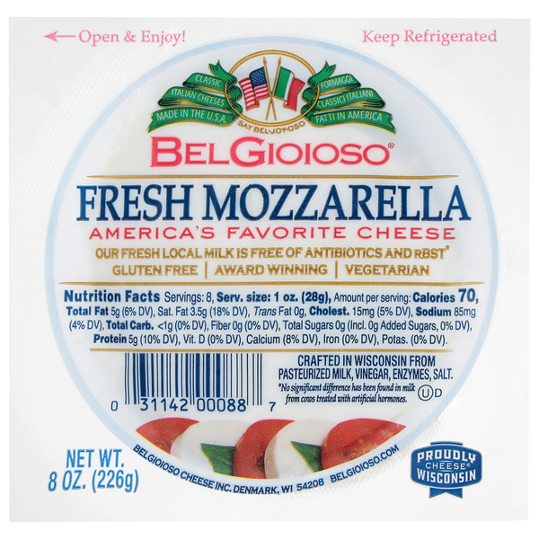 BelGioioso Fresh Mozzarella Cheese, Ball