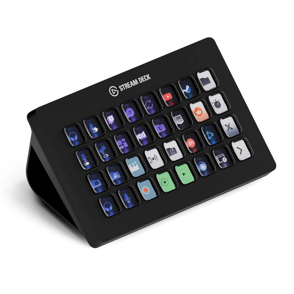 Elgato Black Stream Deck XL Wired Keypad With Back Lighting