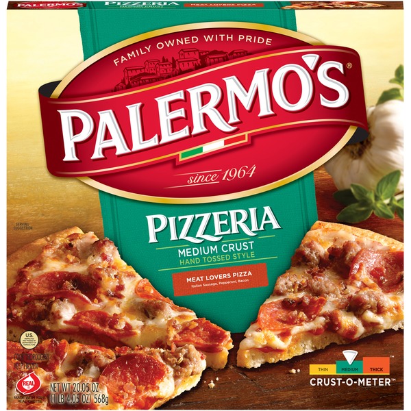 Palermo's Pizzeria Hand Tossed Style Medium Crust Meat Lovers Pizza (20 ...