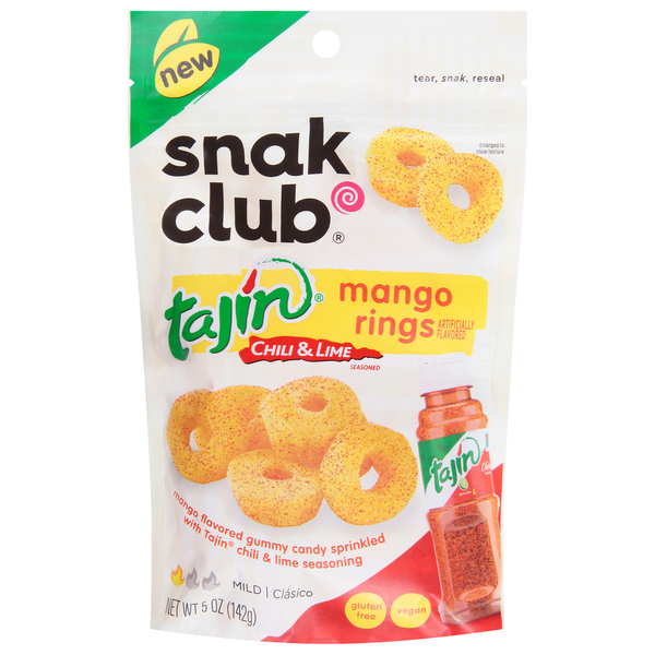 Snak Club Mango Rings, Mild, Chili & Lime