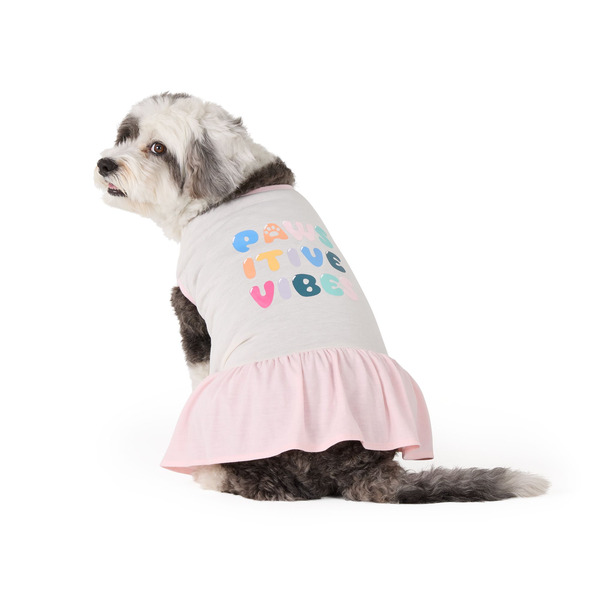 Top Paw Pawsitive Vibes Everyday Dog Dress, L
