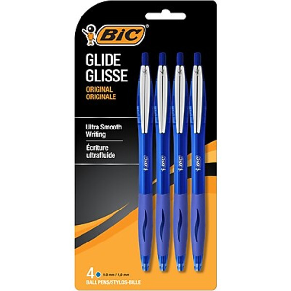BIC Atlantis Blue Ink Retractable Ballpoint Pen