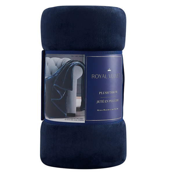 Royal Velvet Plush Throw