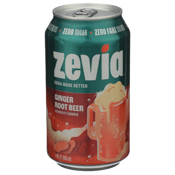 Zevia Ginger Rootbeer Soda