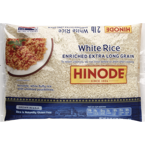 Hinode White Rice, Enriched, Extra Long Grain (32 oz) Instacart