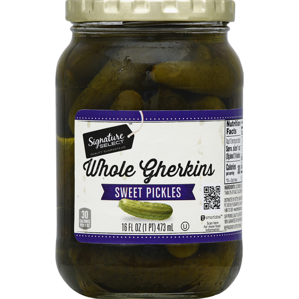 Signature SELECT Pickles, Sweet, Whole Gherkins