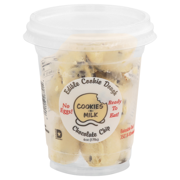 Cookies-n-Milk Cookie Dough, Chocolate Chip, Edible Same-Day