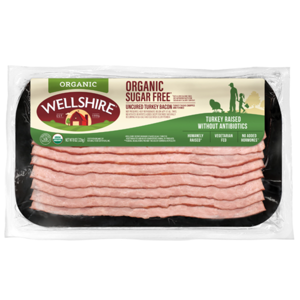 Wellshire Farms Organic Sugar Free Uncured Turkey Bacon