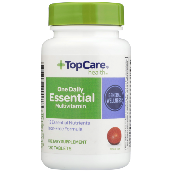 Top Care One Daily Essential Multivitamin Dietary Supplement Tablets