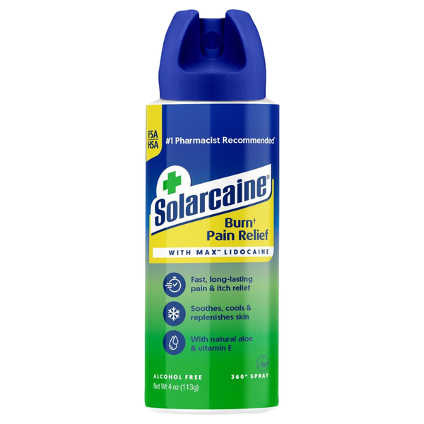 Solarcaine Alcohol Free Burn Pain Relief with Max Lidocaine Same