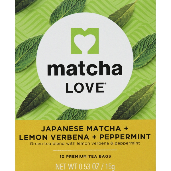 matcha LOVE Matcha, Japanese, + Lemon Verbena + Peppermint, Bags