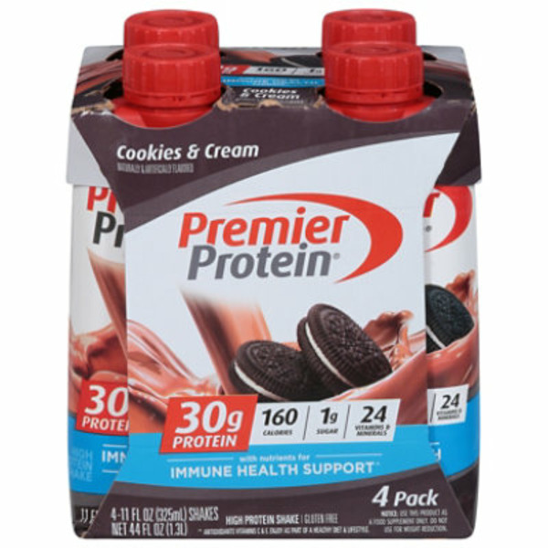 Safeway Premier Protein High Protein Shake, Cookies & Cream, 4 Pack ...