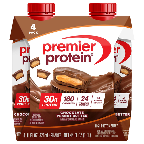 Premier Protein Chocolate Peanut Butter High Protein Shake Same-Day ...