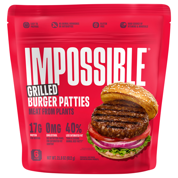 Impossible Grilled Burger Patties