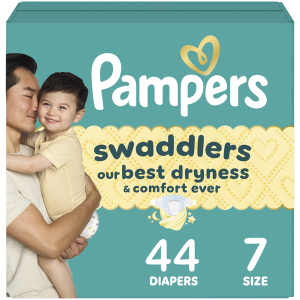 Pampers Swaddlers Diapers, Size 7