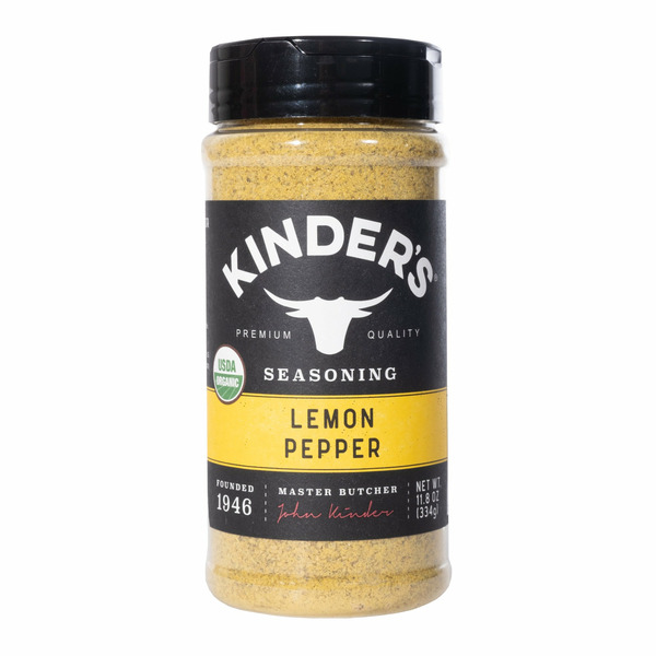Kinder's Organic Lemon Pepper Seasoning, 11.8 oz