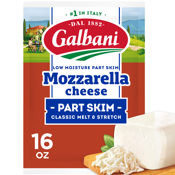 Galbani Part Skim Milk Low Moisture Mozzarella Cheese