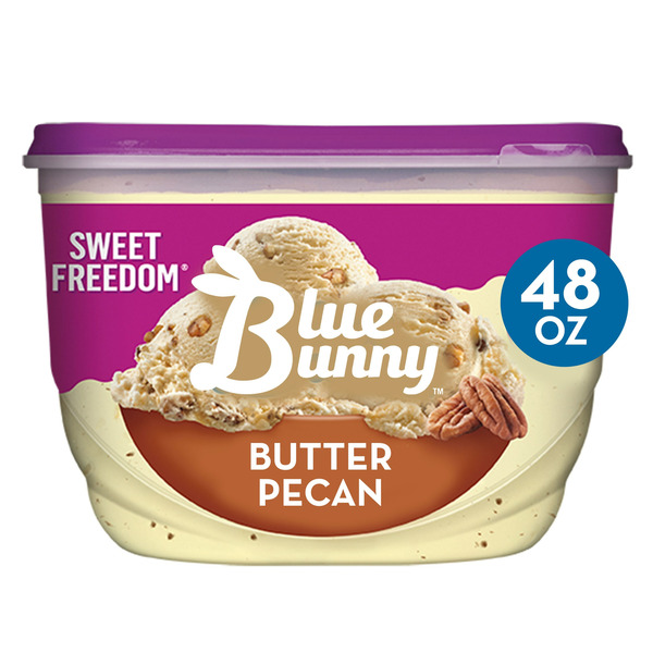 Blue Bunny Sweet Freedom Butter Pecan Reduced Fat Ice Cream Same