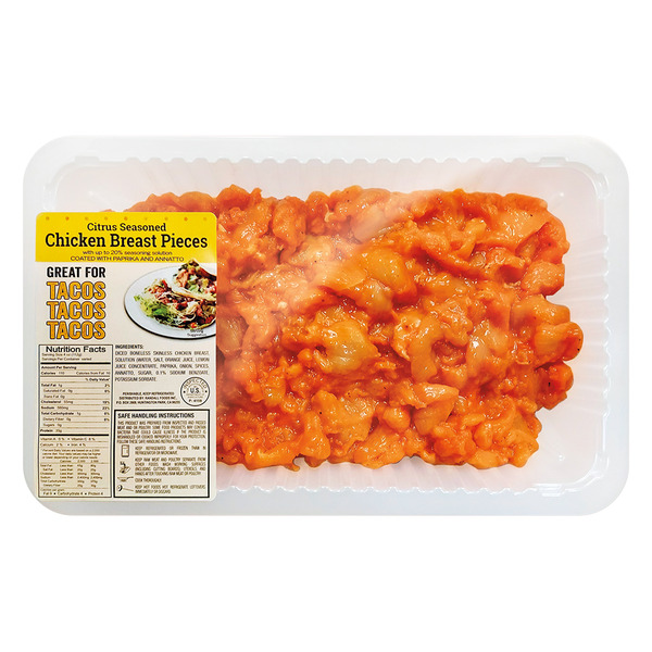 Fresh Citrus Marinated Diced Chicken Breasts