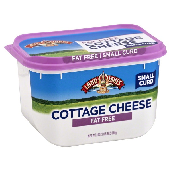 Land O Lakes Cottage Cheese Small Curd Fat Free Tub 24 Oz