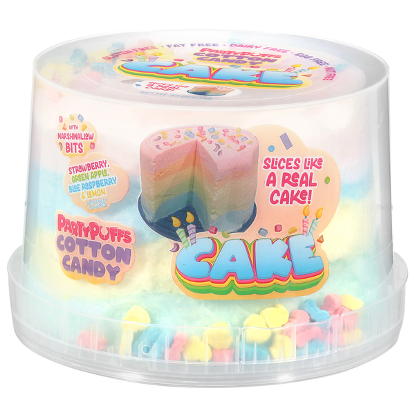 Party Puffs Cotton Candy Cake