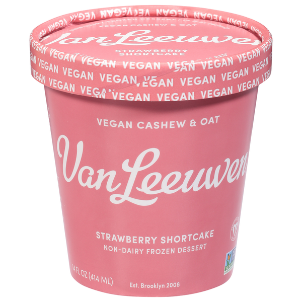 Van Leeuwen Frozen Dessert, Non-Dairy, Strawberry Shortcake Same