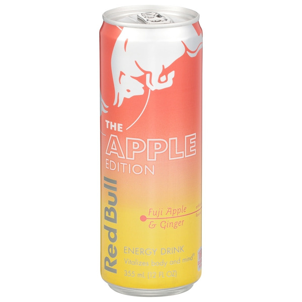 Red Bull Apple Edition Energy Drink, Fuji Apple & Ginger, 12 fl