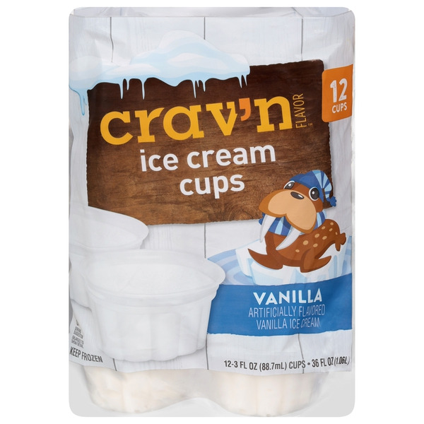 Crav'n Flavor Ice Cream Cups, Vanilla Same-Day Delivery or Pickup