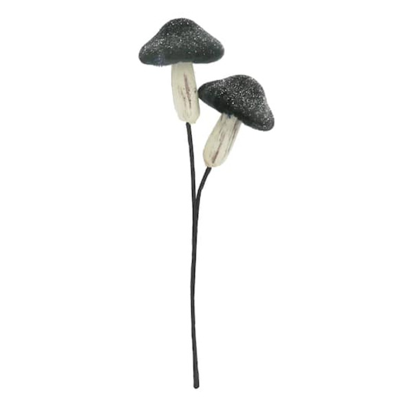 Ashland Velvet Glitter Mushroom Pick