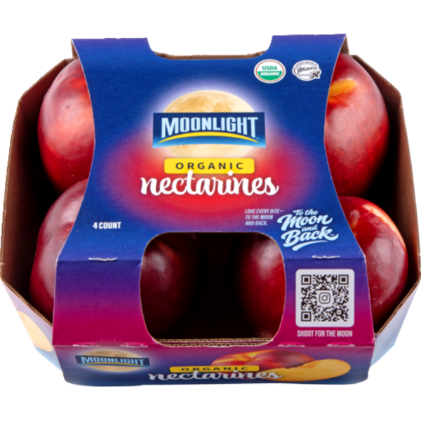 Moonlight Packing Organic Yellow Nectarines 4 Count