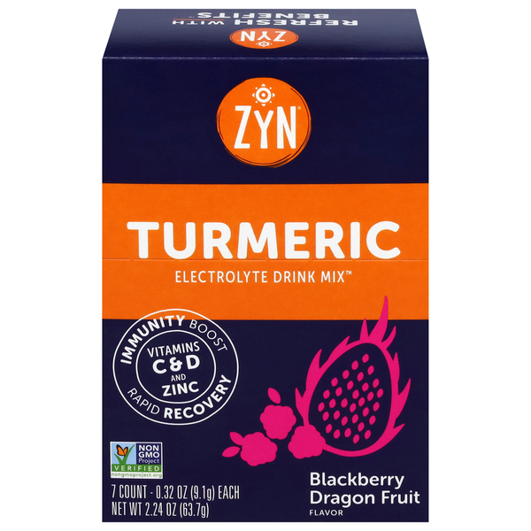 ZYN Blackberry Dragon Fruit Flavor Electrolyte Drink Mix Same-Day