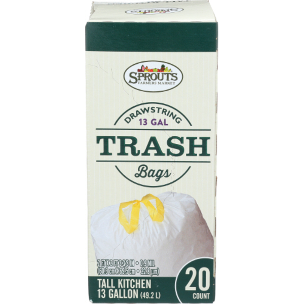 Sprouts Farmers Market Sprouts Tall Kitchen Drawstring Bag Pickup