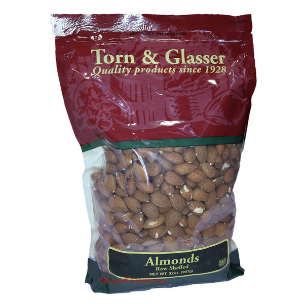 Torn & Glasser - Raw Shelled Almond - 32 oz Bag