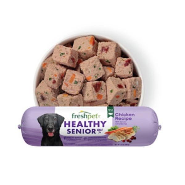 Freshpet Chicken Recipe With Cranberries & Carrots Healthy Senior Dog Food